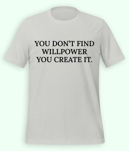 Heather Grey Willpower T-Shirt (Unisex)