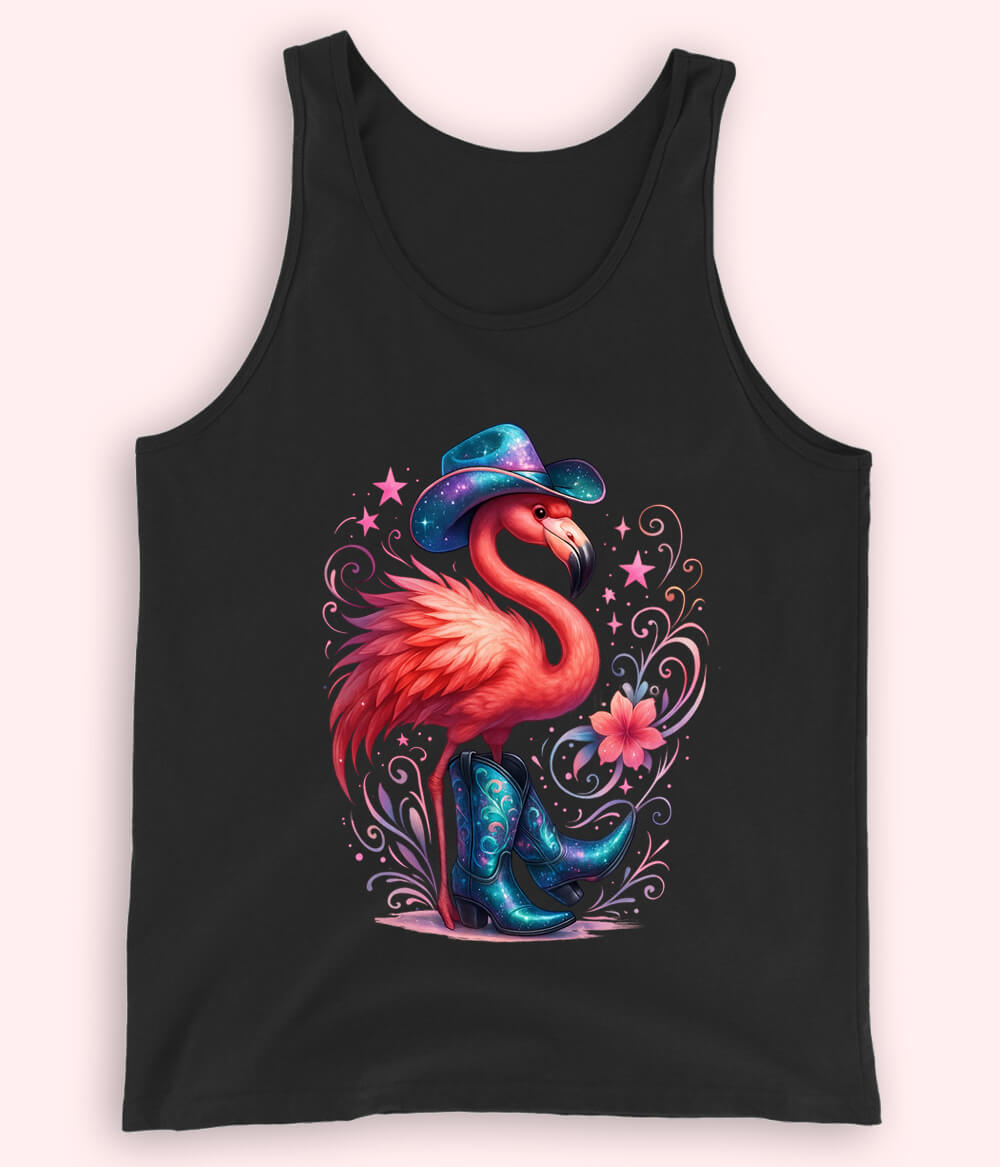 Women Fancy Black Tanktop