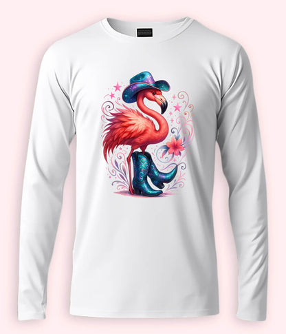 Women Fancy Long Sleeve White T-Shirt