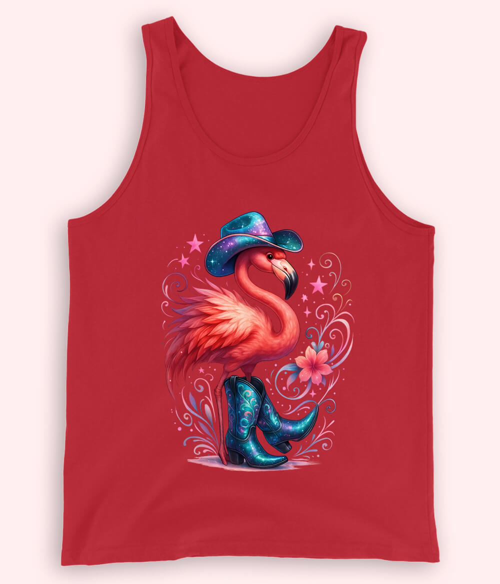 Women Fancy Red Tanktop
