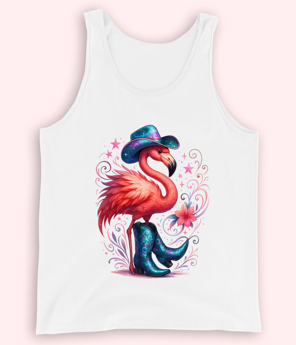 Women Fancy White Tanktop