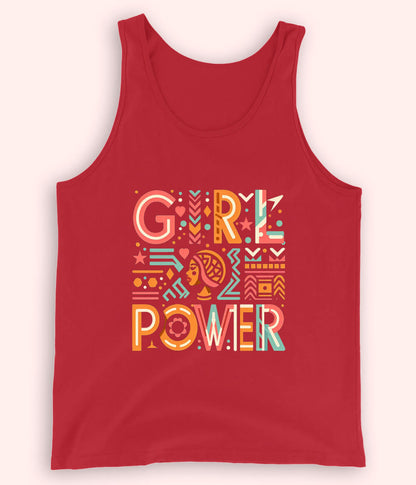 Red Women Power Tanktop