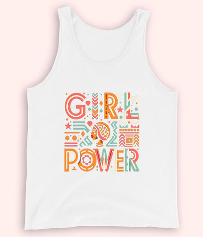 White Women Power Tanktop