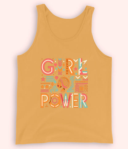 Yellow Women Power Tanktop