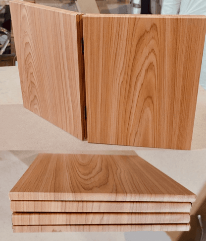 Wooden Folding Double Photo Frame Back Side