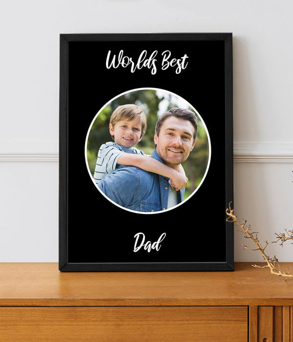 Personalized World's Best Dad Frame