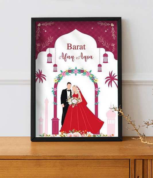 Baraat Sign Frame