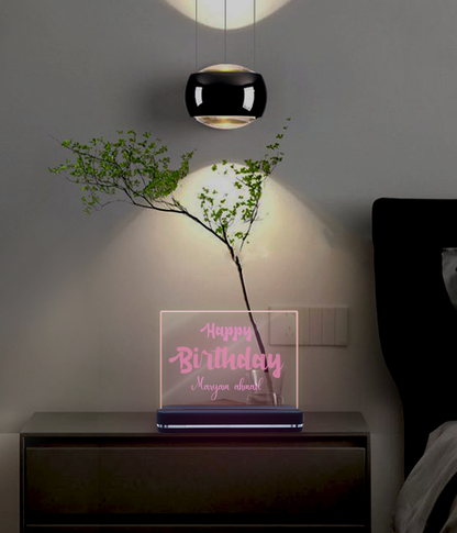 Birthday Name Lamp (Colored)