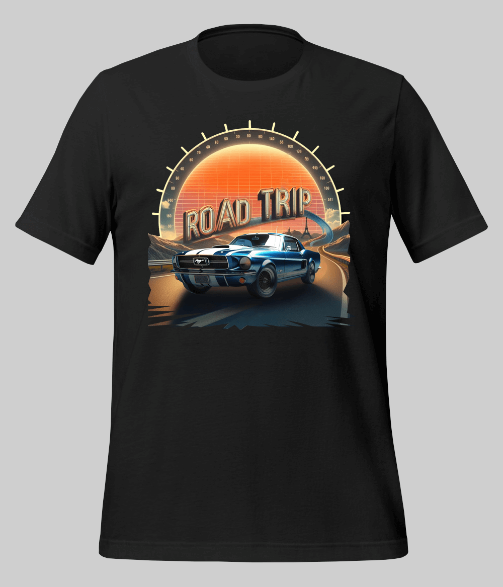 Black Road Trip T Shirts