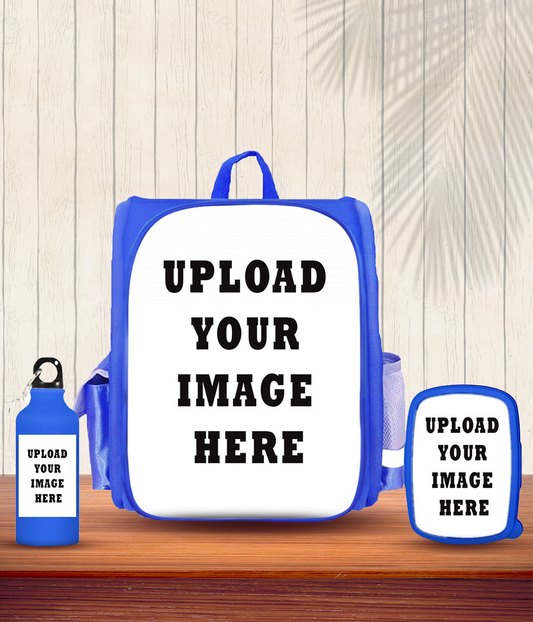 Personalized School Backpack, Lunch Box and Water Bottle (Customizable)