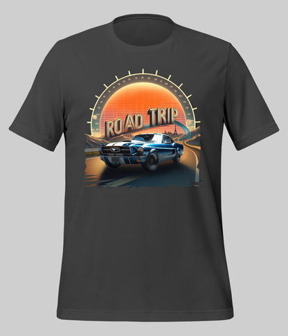 Charcoal Grey Road Trip T Shirts