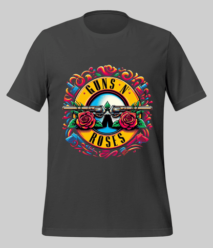 charcoal Guns N Roses T-Shirts 