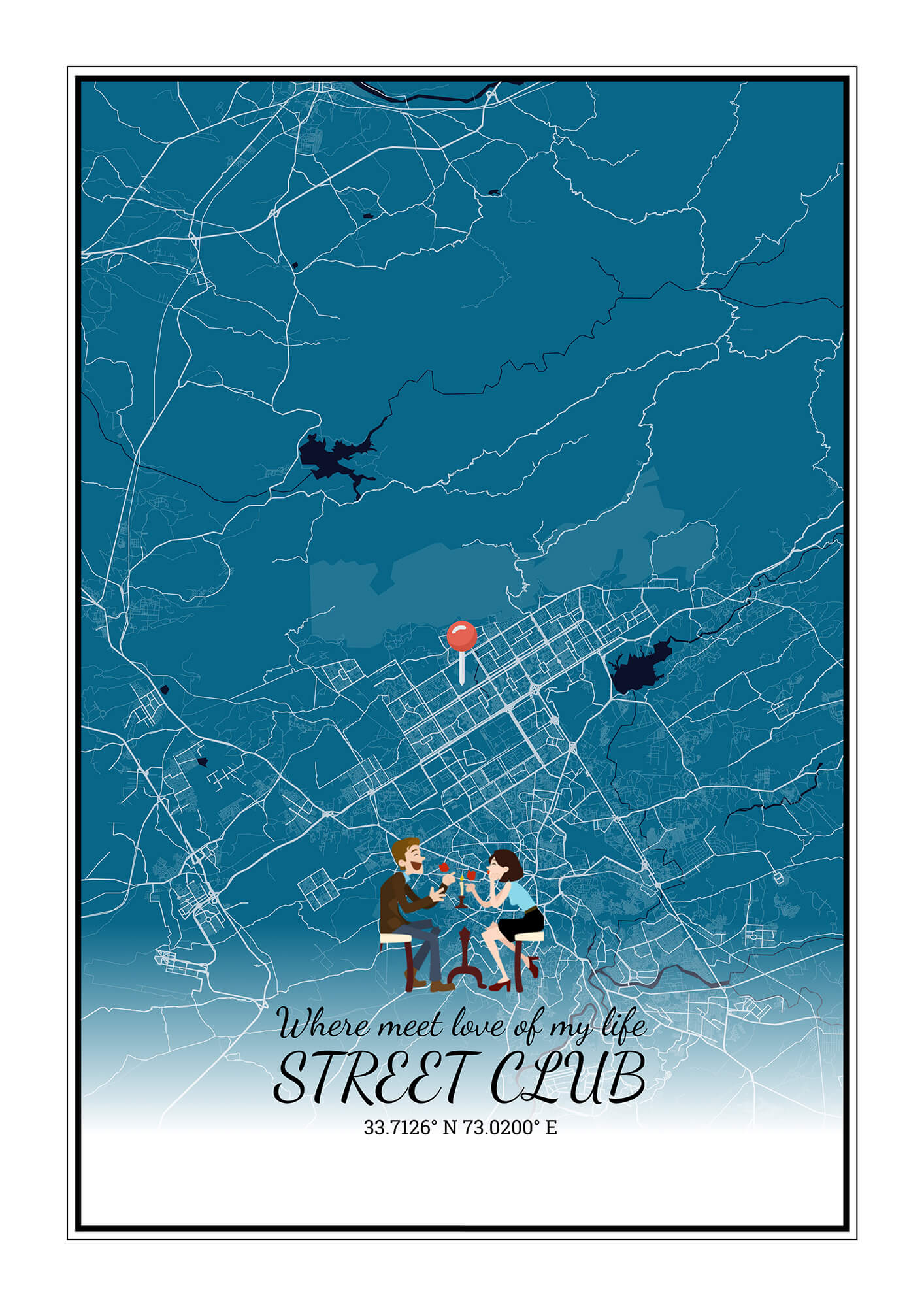 City Map Poster Islamabad - Customizable 