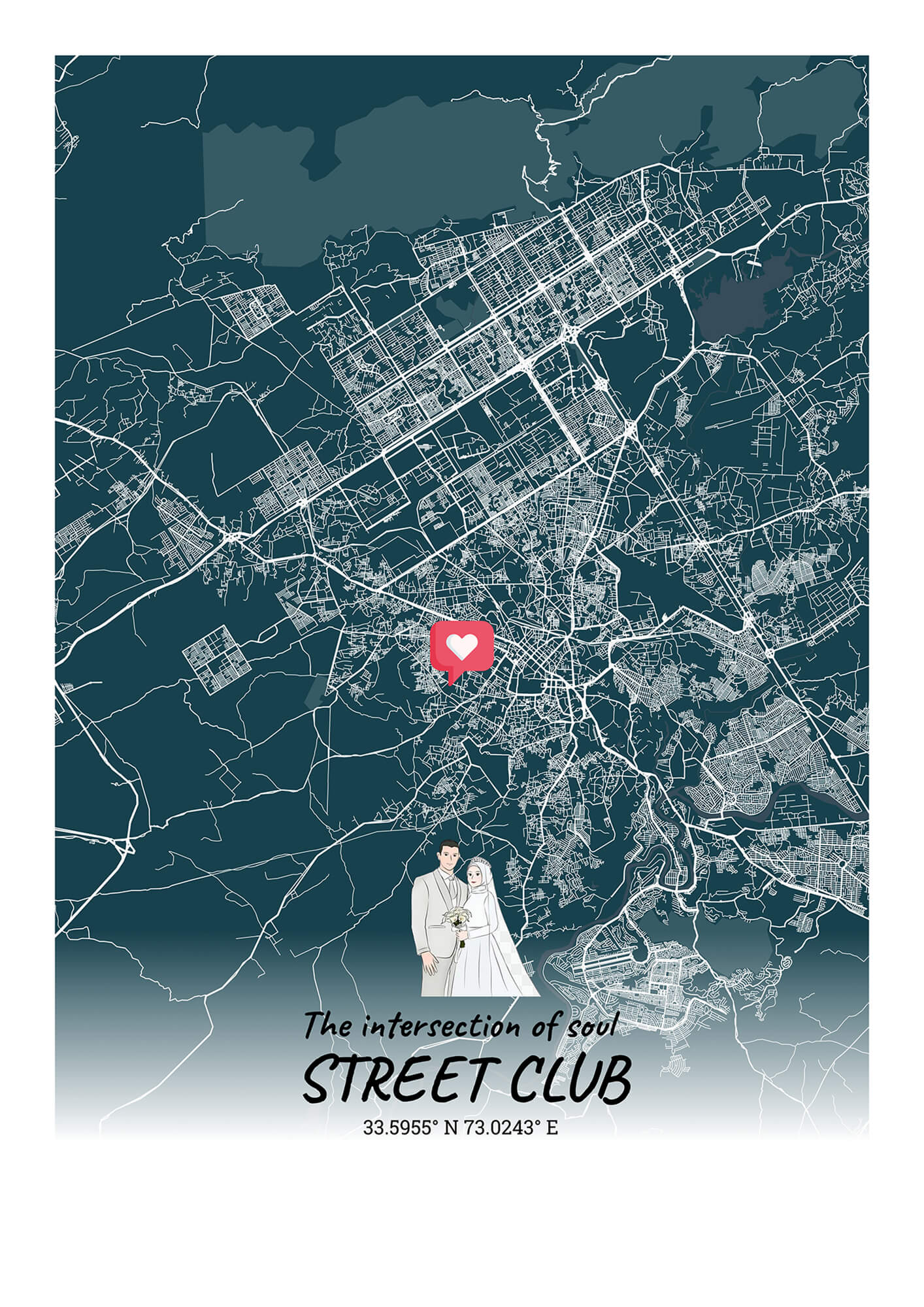 City Map Poster Rawalpindi - Customizable