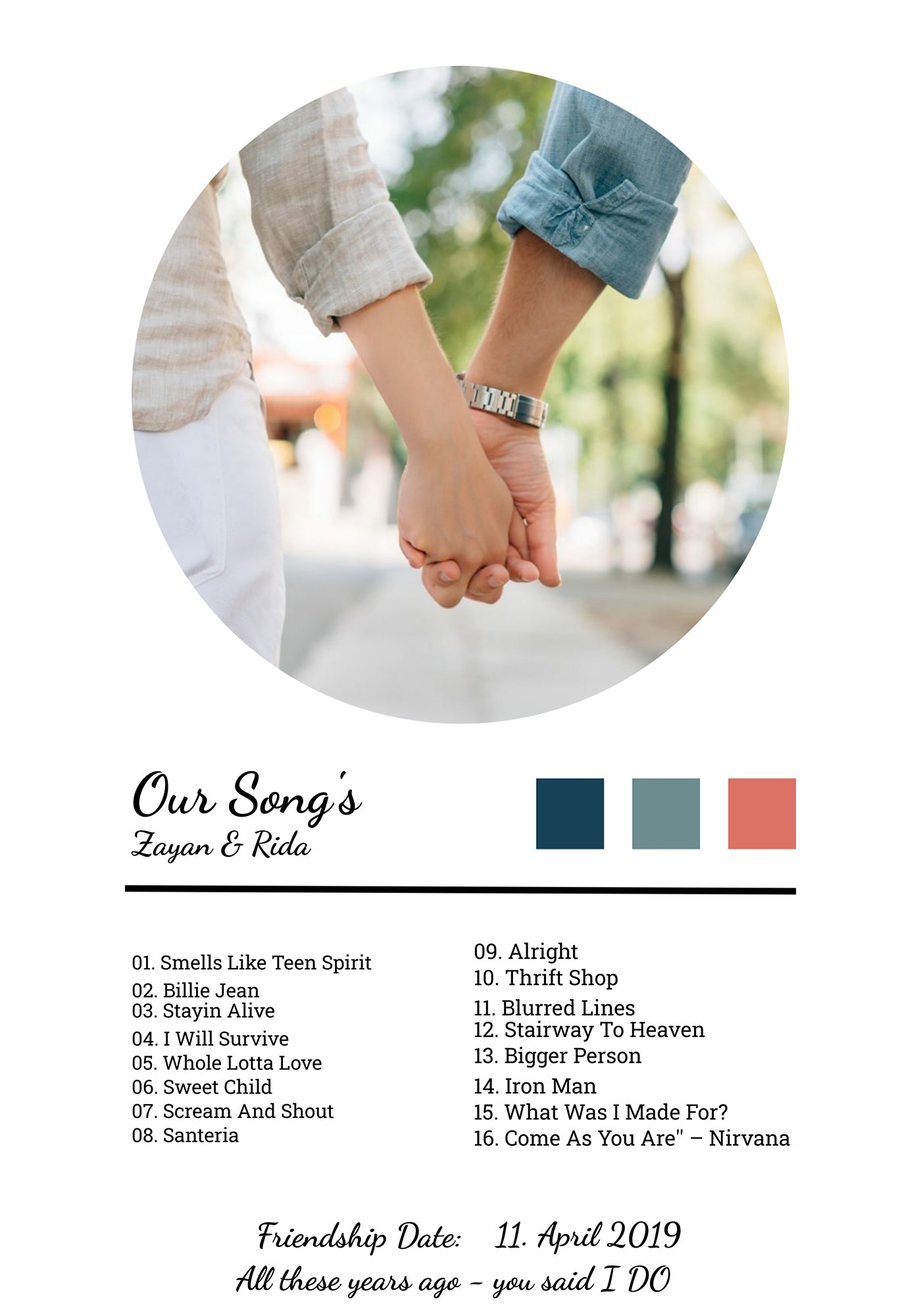 Dedication Message Frame Song Dedication Frames Pakistan | Custom Music Photo Frames