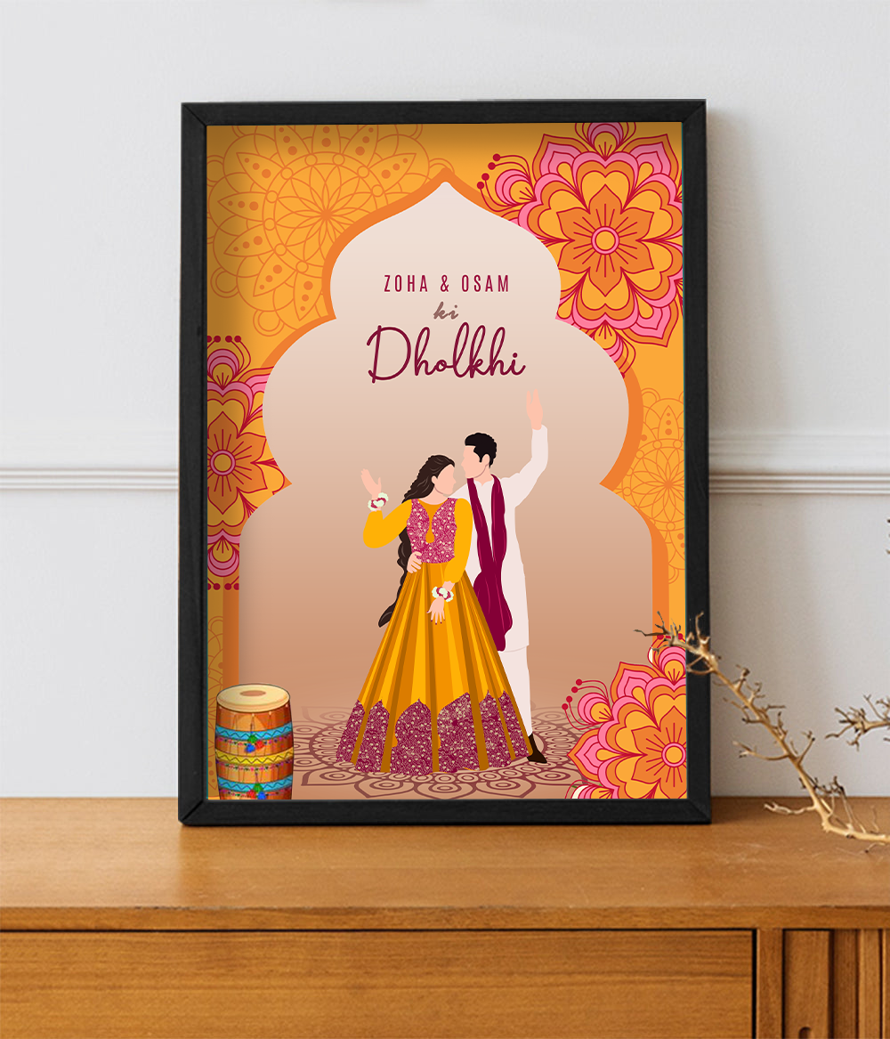 Dholki Welcome Frame