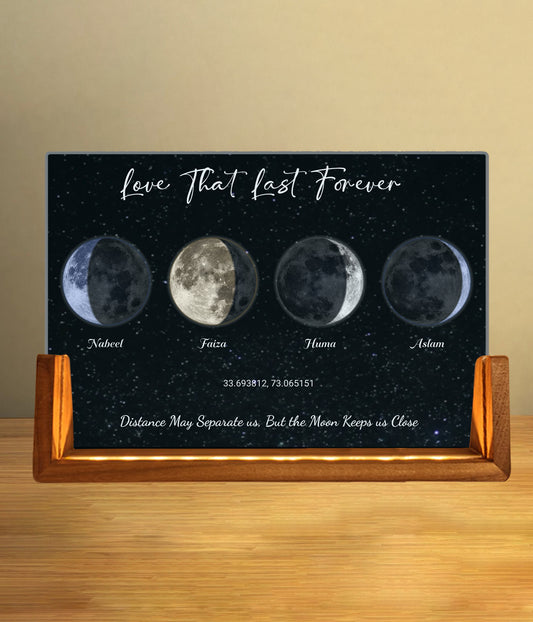 Personalized Four Moon Phase Lamp