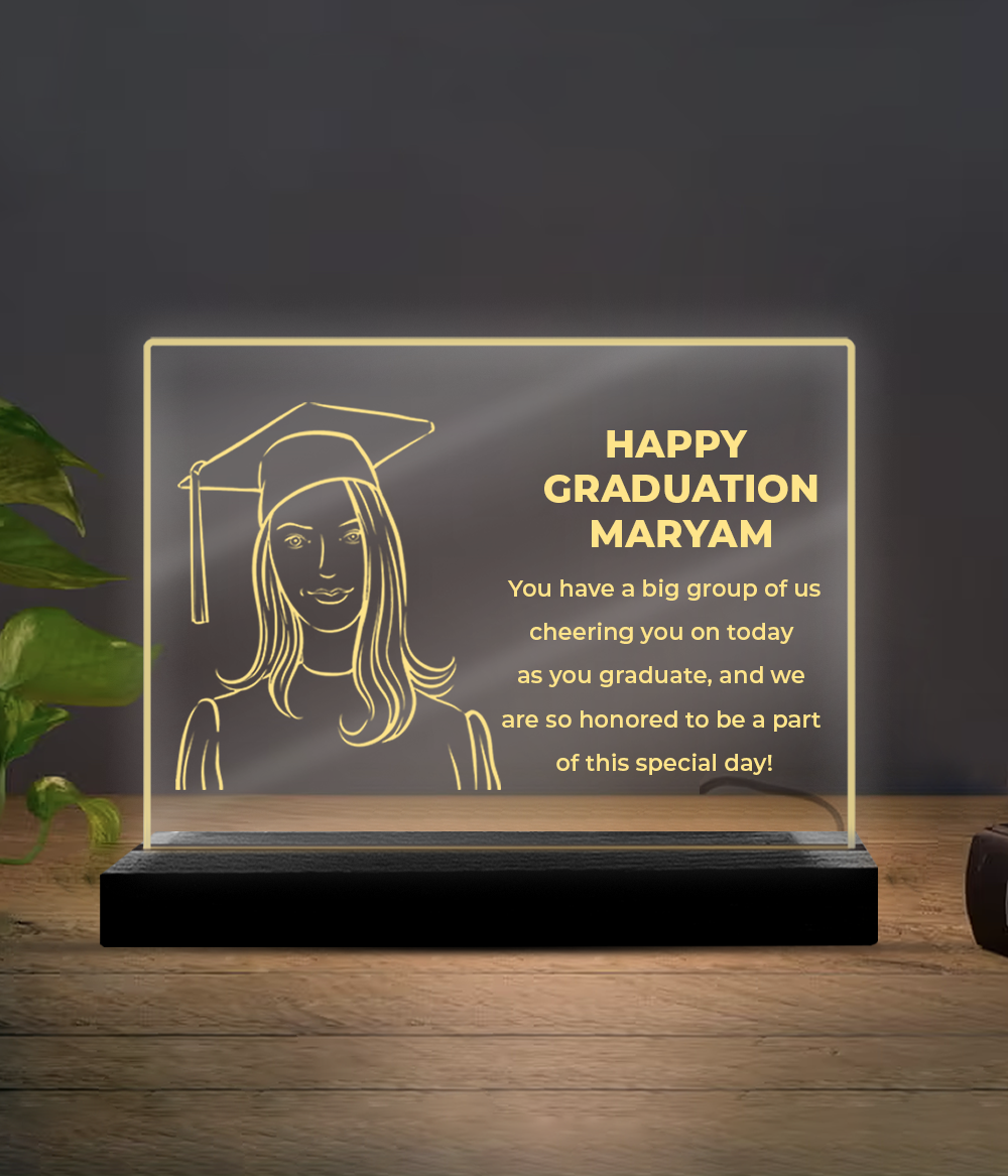 Personalized Graduation Photo Lamp