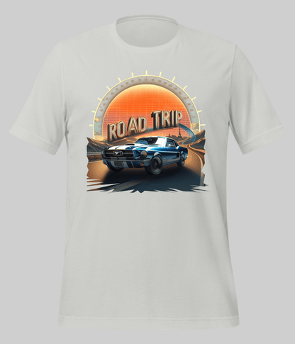 Heather grey Road Trip T Shirts