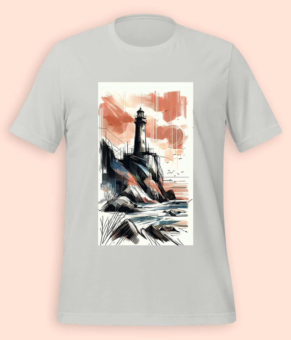 Ocean Lighthouse T-Shirts (Unisex)