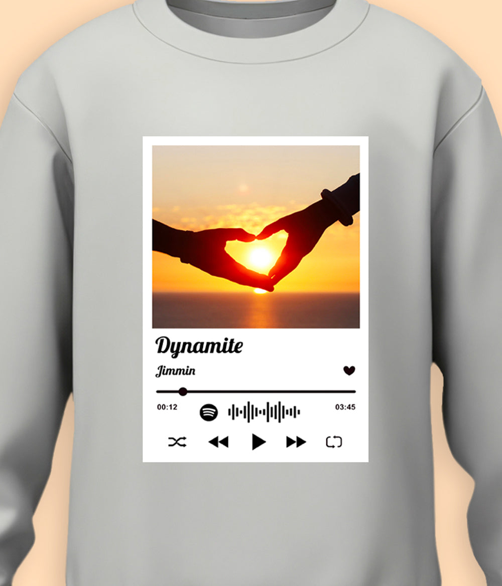 Customizable Spotify Song Code Sweatshirt (Unisex)