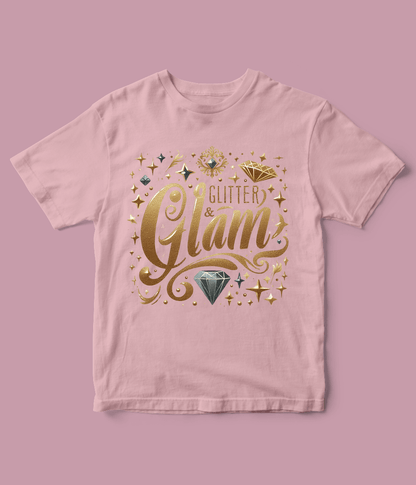 Glitter Glam T Shirt for Girls 