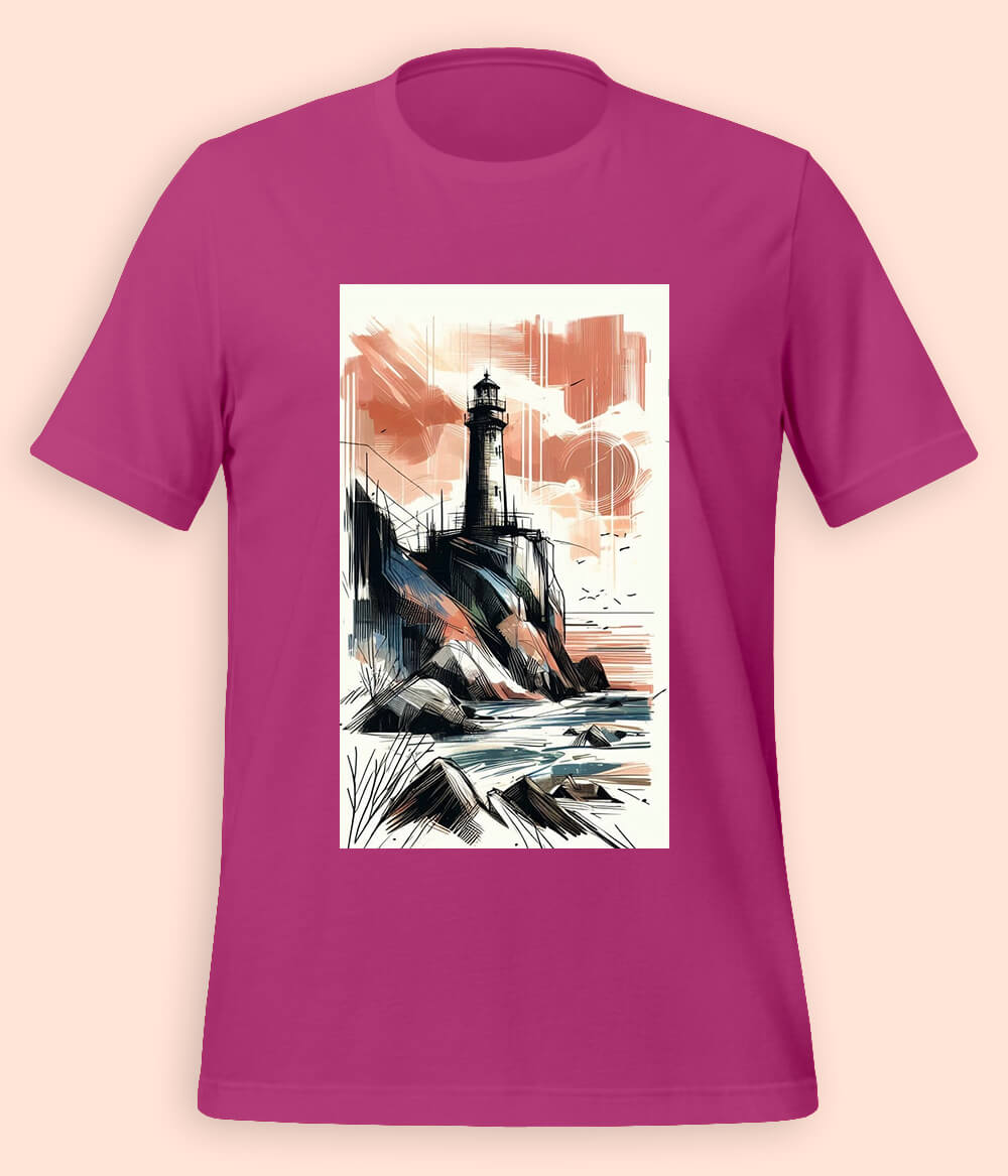 Ocean Lighthouse T-Shirts (Unisex)