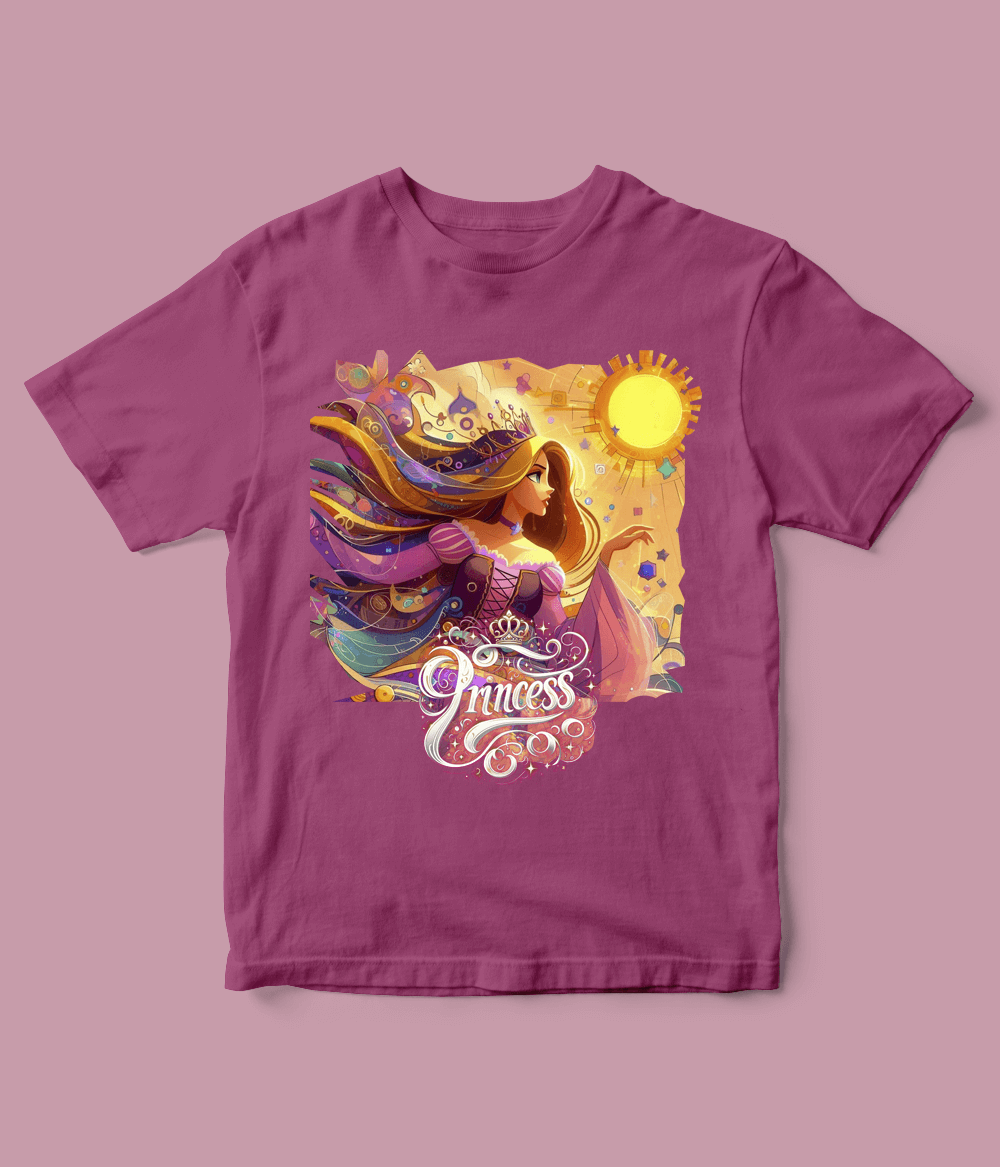 light purple princess shirt for girls