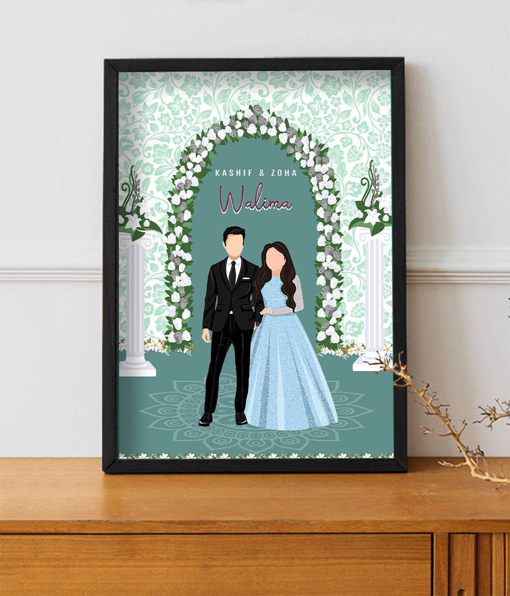 Wellcome Inframe Walima Welcome Sign Frame