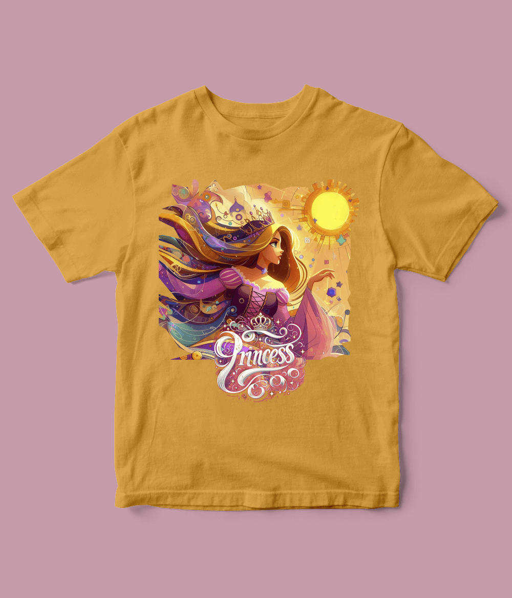 mustard princess shirt for girls