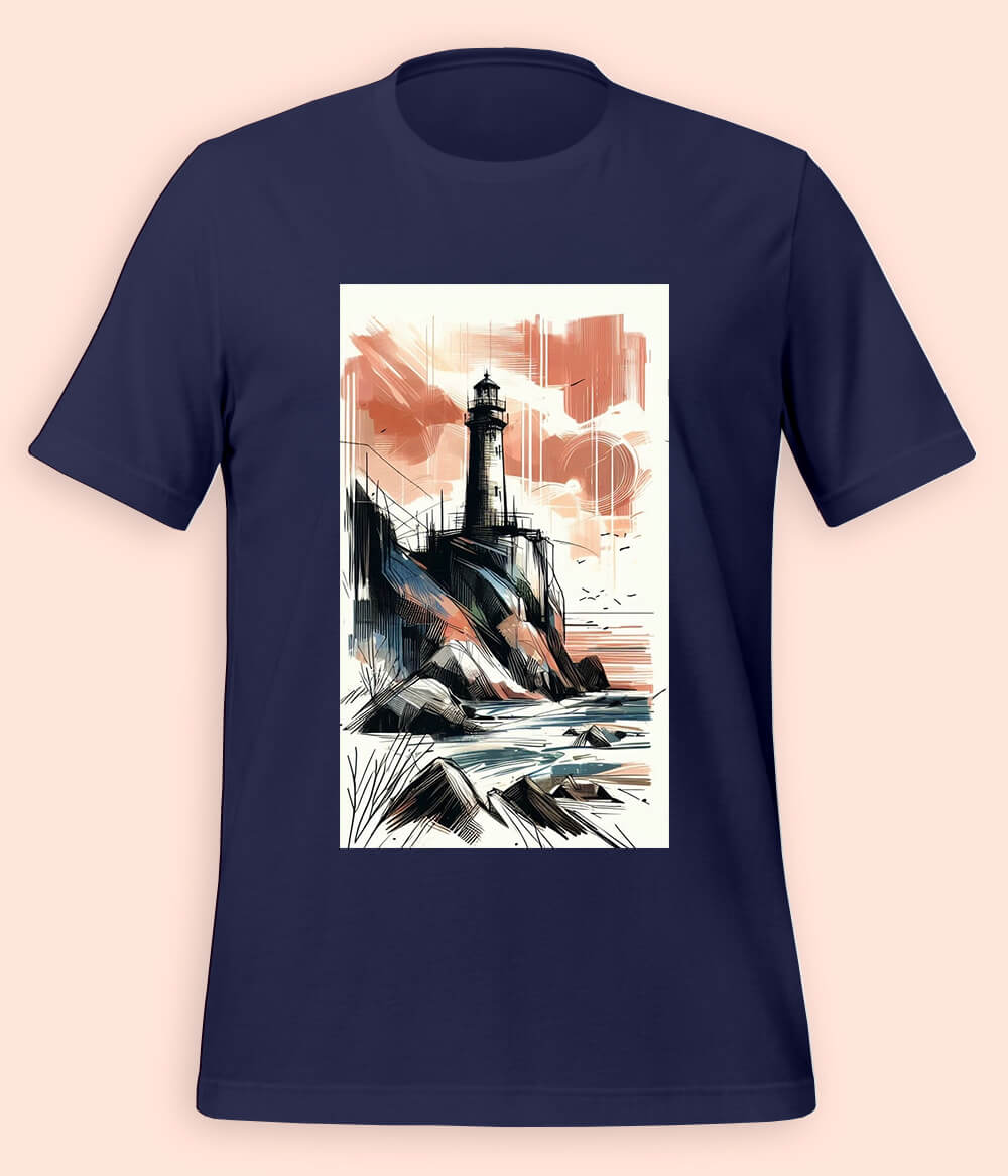 Ocean Lighthouse T-Shirts (Unisex)