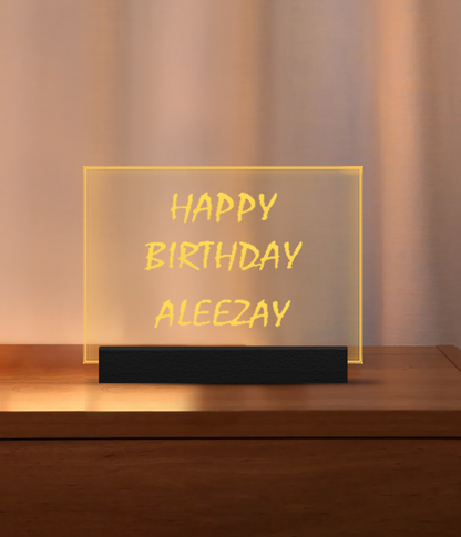 Happy Birthday Lamp - Customizable