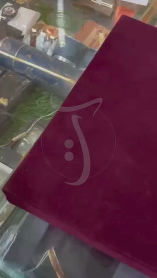 Luxury Acrylic Nikkah Book with Pen and Box Set Red