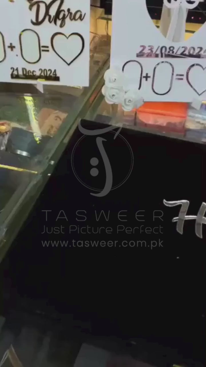 Acrylic Nikkah Books Black