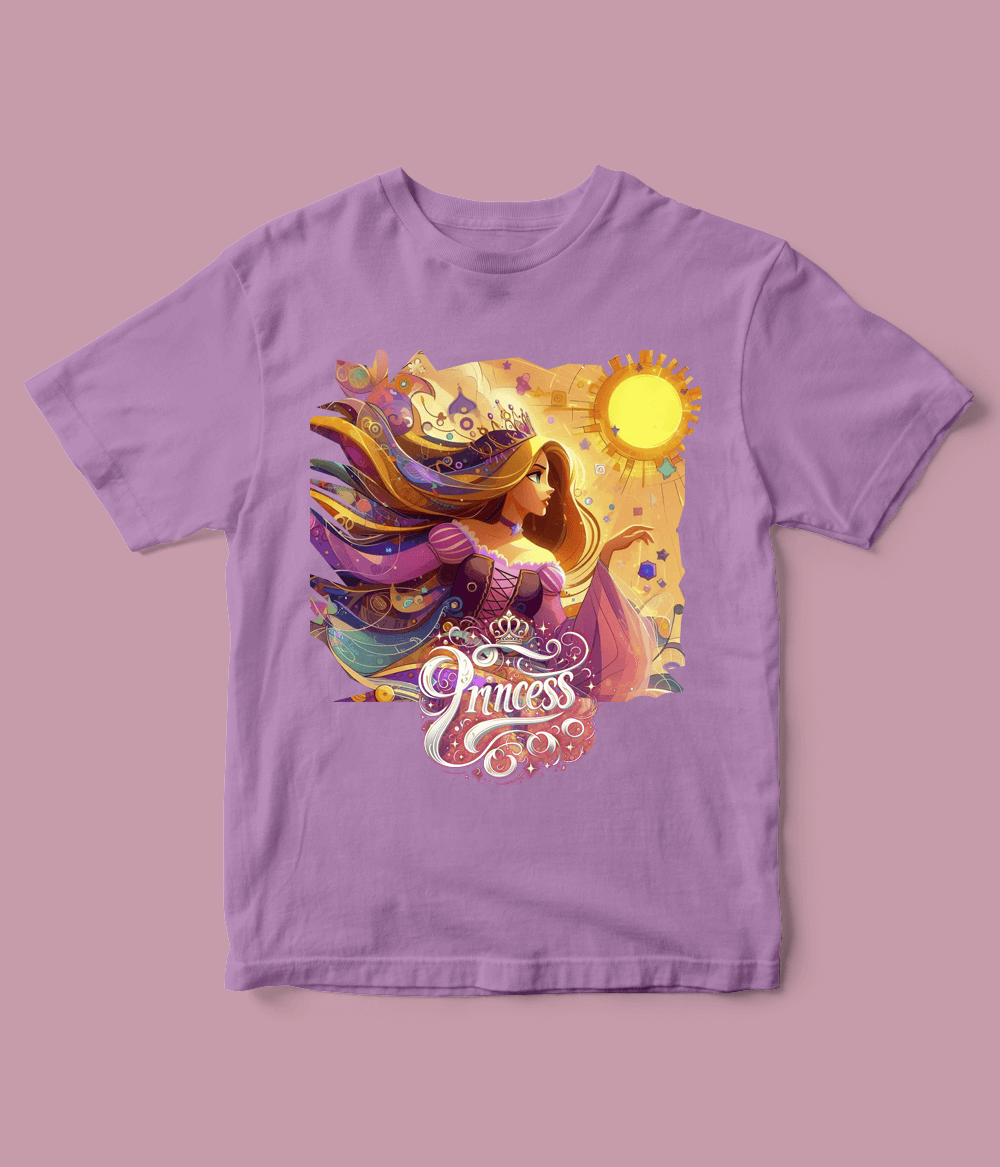 purple princess shirt for girls