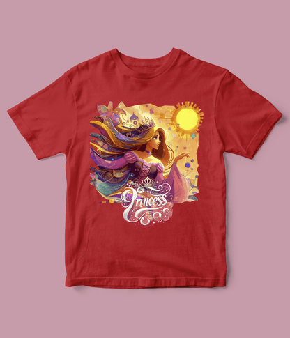 red Princess T-Shirt for Girls