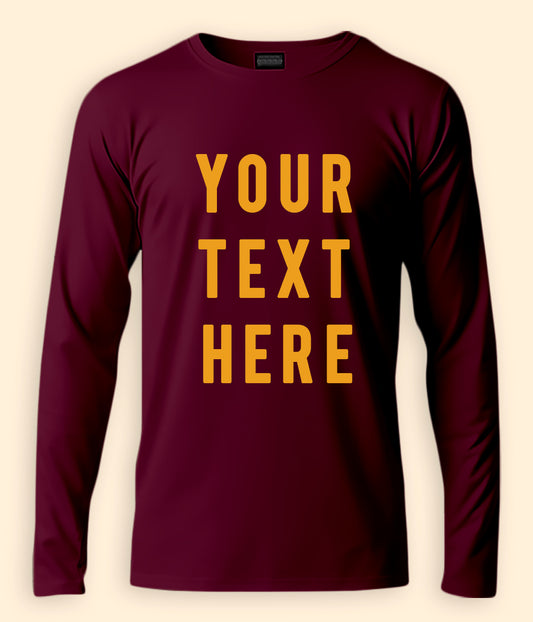 Custom Text Winter Long Sleeve T-Shirts