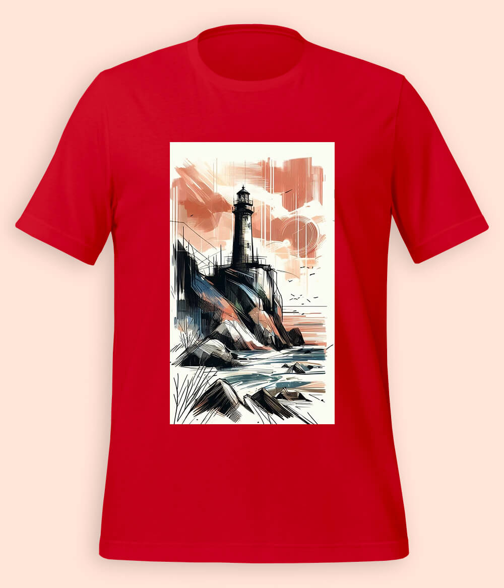 Ocean Lighthouse T-Shirts (Unisex)