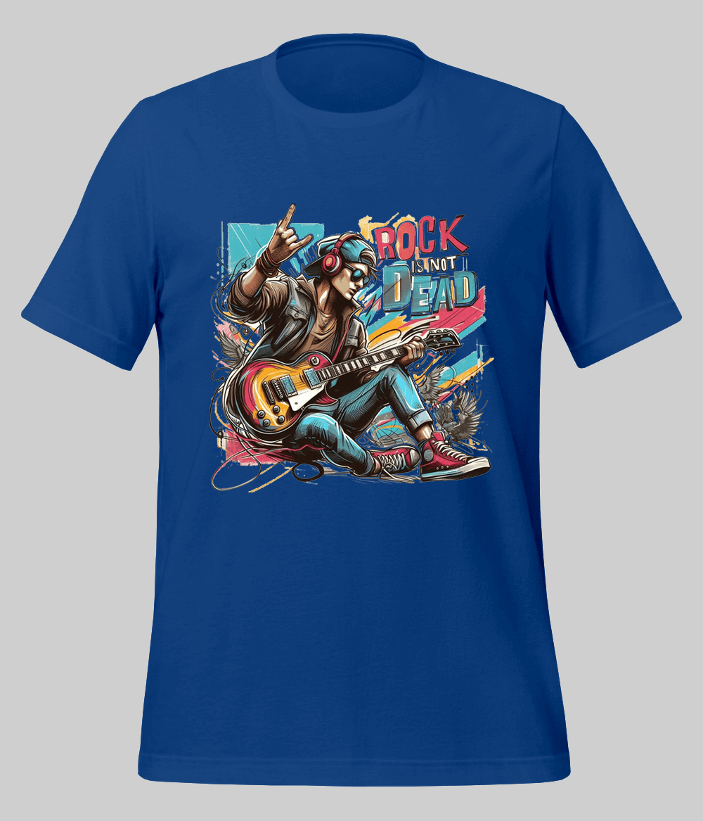 Royal blue Rock On T-Shirt