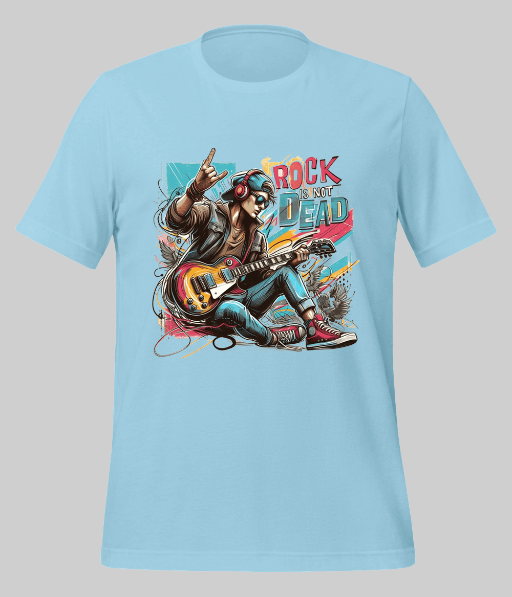 sky Blue  Rock On T-Shirt