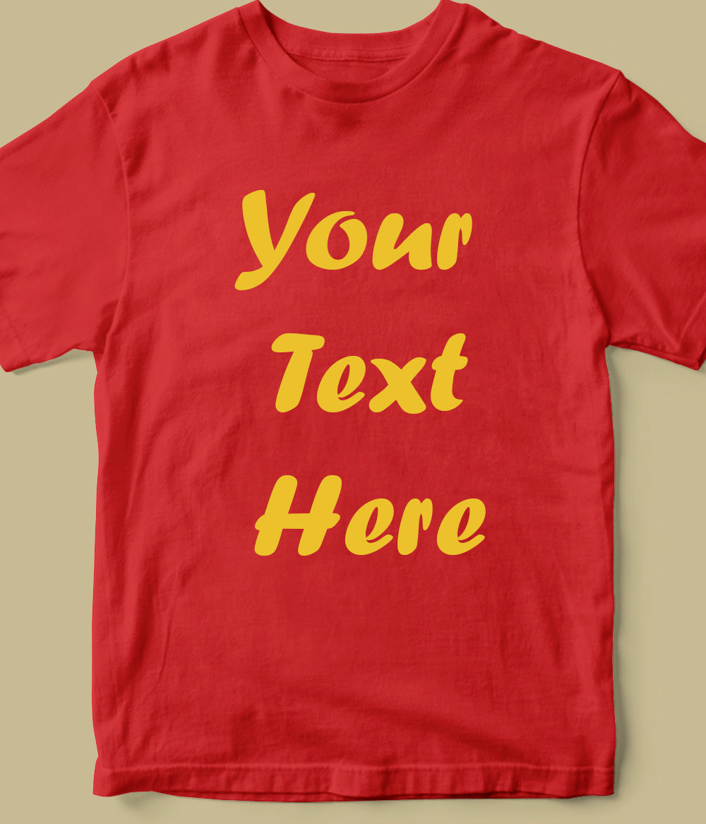 Text Only T-Shirt for Kids (Customizable)