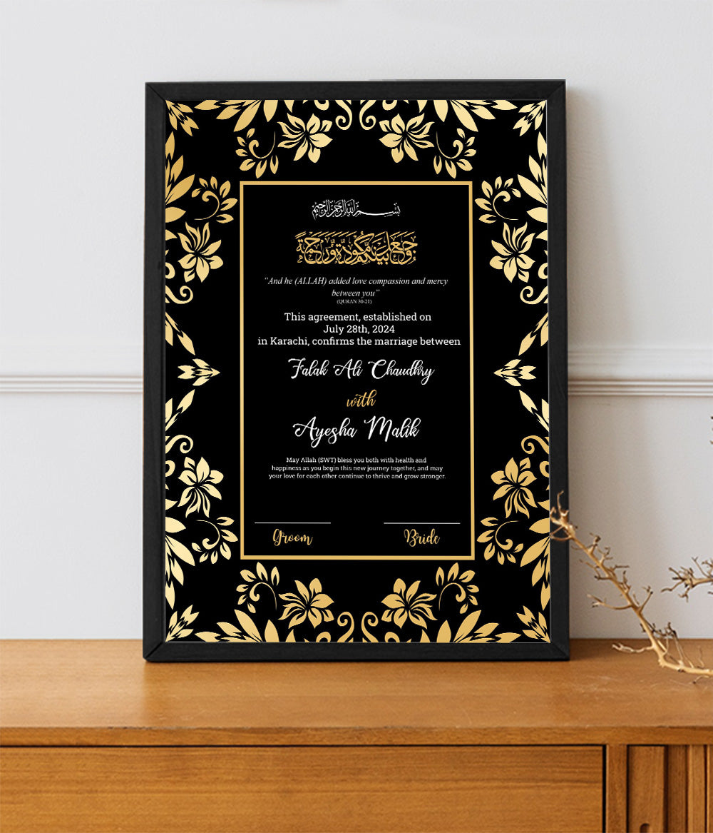 Wedding Certificate Frame