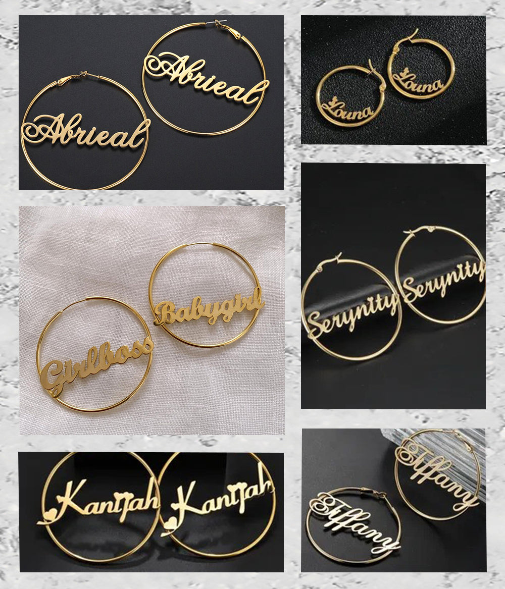 Name Earrings