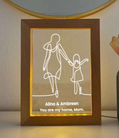 Mother Daughter Gift Lamp