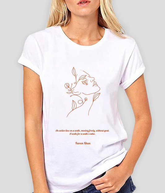 FloraLine Print T-Shirt (Unisex) Customizable