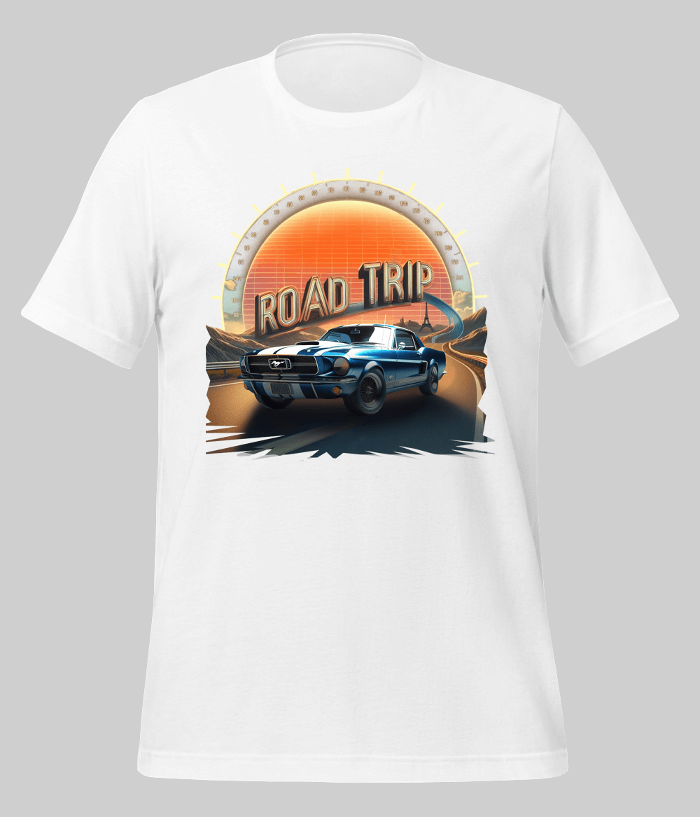 white Road Trip T Shirts