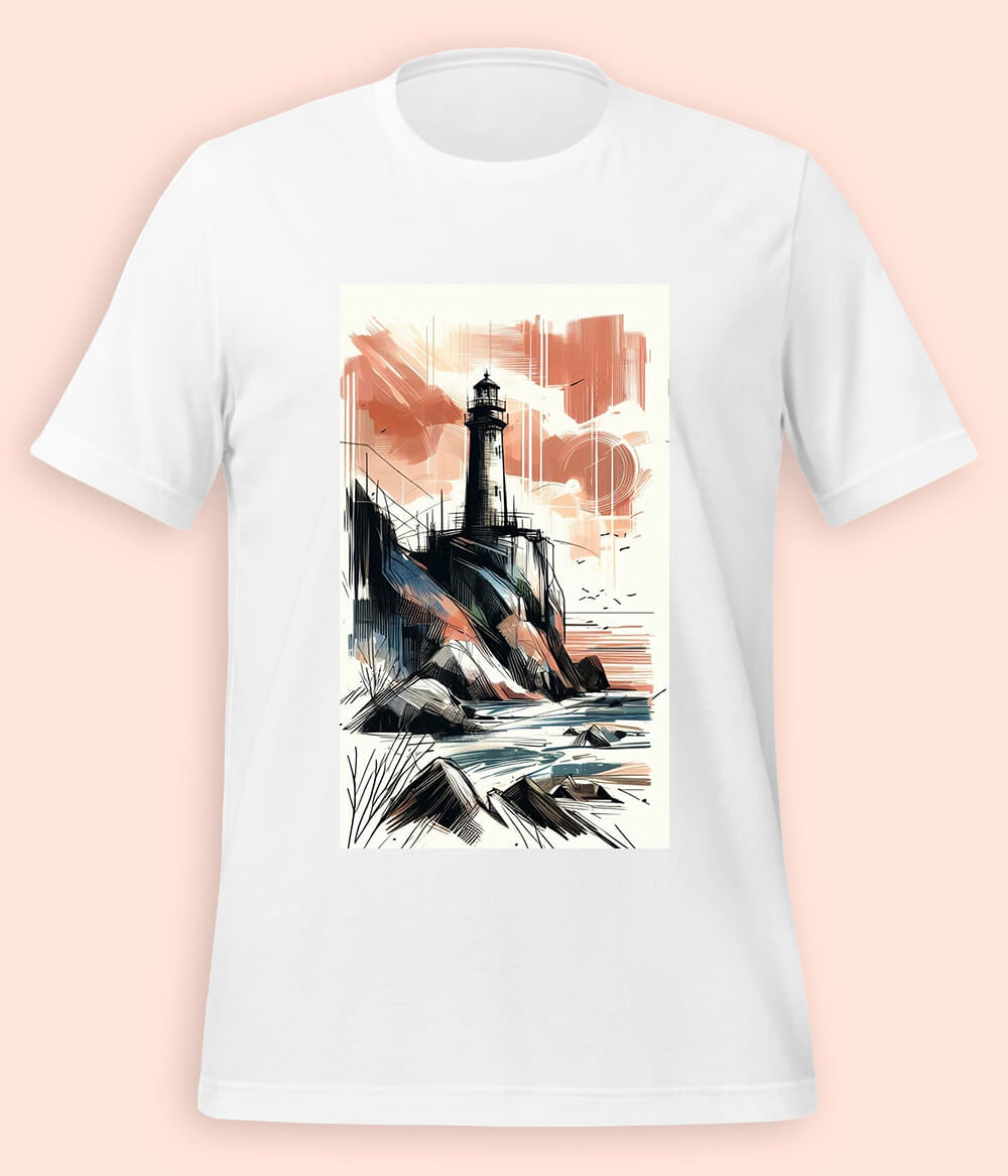 Ocean Lighthouse T-Shirts (Unisex)