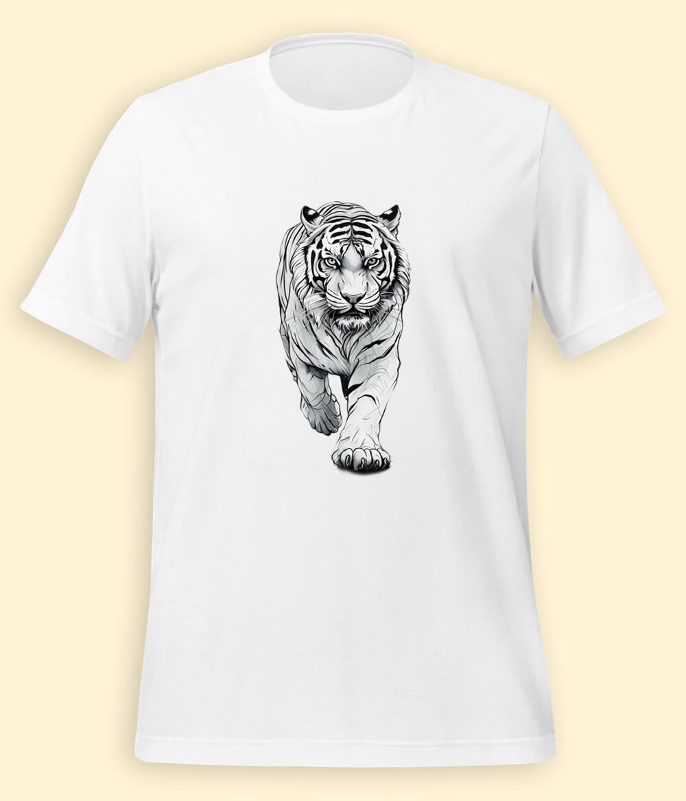 Running Tiger T-shirts