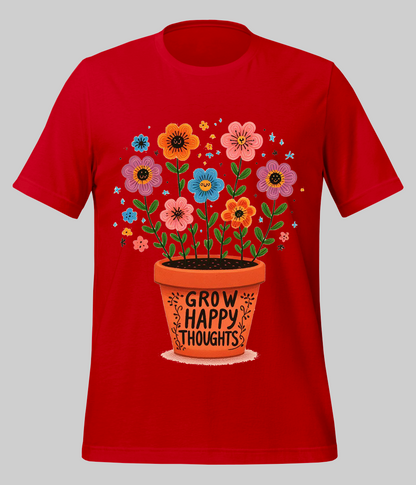 Grow Positive Thoughts Quote T-Shirt