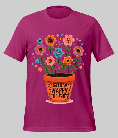 Grow Positive Thoughts Quote T-Shirt